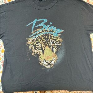 Anine bing Graphic T-Shirt with Leopard Design